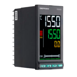 gefran 1850 PID Controller double loop, 1/4 DIN Guide de démarrage rapide | Fixfr