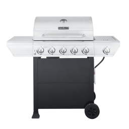 Nexgrill 720-0925XA 4-Burner Propane Gas Grill in Black with Stainless Steel Control Panel Plus Cover and Tool Set Manuel utilisateur | Fixfr