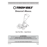 Troy-Bilt 21B65M1563 Garden Tiller Manuel du propri&eacute;taire