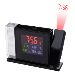 MyTime Crystal P Colour Projection Alarm Clock and Weather Stations