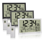 Bresser MyTime LCD Weather Wall Clock Manuel utilisateur