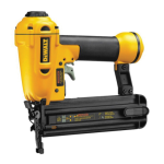 DeWalt D51238K Brad nailer 18 gauge Manuel utilisateur