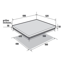 Sauter SPG4466B Table gaz Product fiche | Fixfr