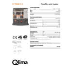 QLIMA R7224SC-2 Paraffin heater Manuel utilisateur