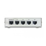 DeLOCK 87588 Switch RJ45 10/100 Mbps 4 port manual bidirectional Fiche technique