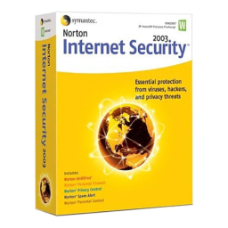 Symantec Norton Personal Firewall 2003 Manuel utilisateur | Fixfr