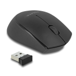 DeLOCK 12674 USB Keyboard and Mouse Set 2.4 GHz wireless black (Wrist Rest)  Fiche technique