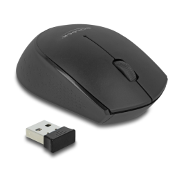 DeLOCK 12674 USB Keyboard and Mouse Set 2.4 GHz wireless black (Wrist Rest)  Fiche technique | Fixfr