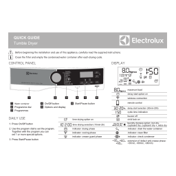 Electrolux TWSL6IE300 : Chat IA et PDF | Fixfr