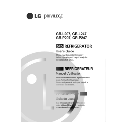 LG GR-L207, GR-L247 : Manuel d'utilisation + Chat IA | Fixfr