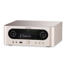 M-CR603 Récepteur CD Manuel utilisateur | AI Chat & PDF | Fixfr