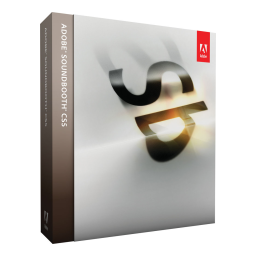 Adobe Soundbooth CS5 Manuel utilisateur | Fixfr