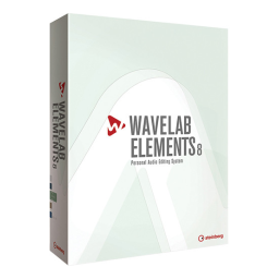 Steinberg Wavelab Elements 8 Manuel utilisateur | Fixfr