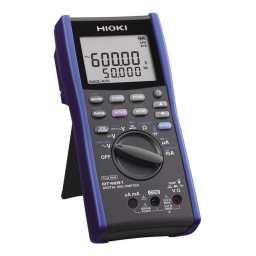 Hioki DIGITAL MULTIMETER DT4281,DT4282 Manuel utilisateur | Fixfr