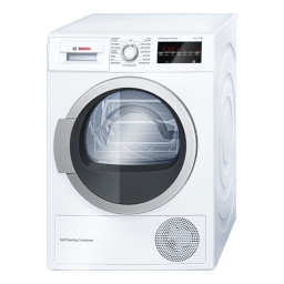 Bosch WTW87460FF Sèche-linge Manuel utilisateur | Fixfr