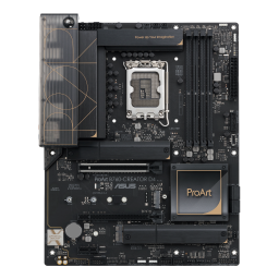 Asus ProArt B760-CREATOR D4 Motherboard Manuel utilisateur | Fixfr