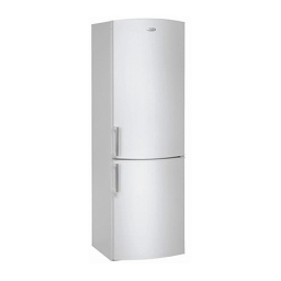 Whirlpool WBE3712 A+WF Fridge/freezer combination Manuel utilisateur | Fixfr