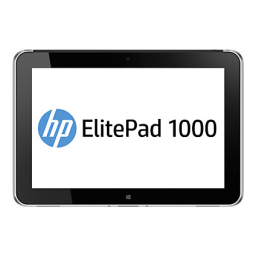 HP ElitePad 1000 G2 Tablet Manuel utilisateur | Fixfr