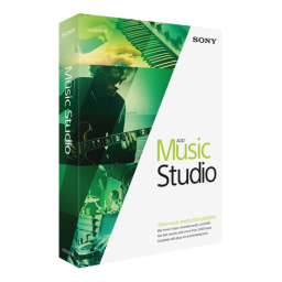 Sony Acid Music Studio 10 Manuel utilisateur | Fixfr