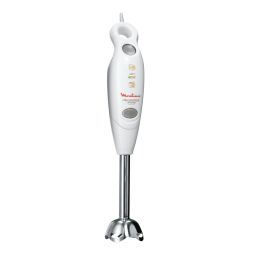 Moulinex DDH241 pied mixeur faciclick blanc Manuel utilisateur | Fixfr
