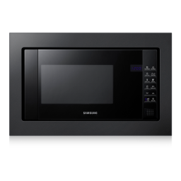 Samsung FW77SUB Micro-ondes encastrable - Manuel utilisateur | Fixfr