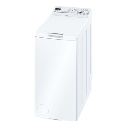 Bosch WOT20297 Washing machine Manuel utilisateur | Fixfr