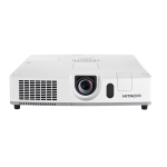 Hitachi CPX5022WN Projector Manuel utilisateur