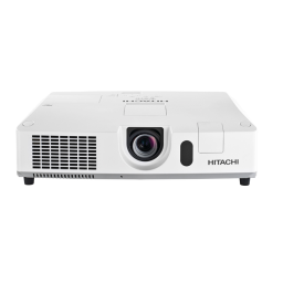 Hitachi CPX5022WN Projector Manuel utilisateur | Fixfr