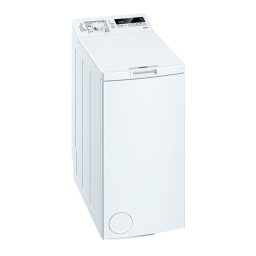 Siemens WP12T224NL Washing machine Manuel utilisateur | Fixfr