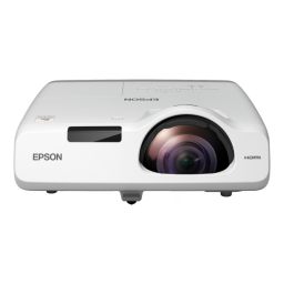 Epson EB-520 Manuel utilisateur | Fixfr