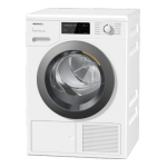 Miele TCL780WP EcoSpeed&amp;Steam&amp;9kg S&egrave;che-linge pompe &agrave; chaleur T1 Manuel utilisateur