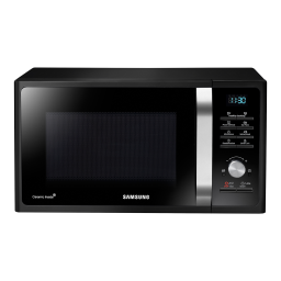 Samsung MS28F303TAK Solo Microwave Oven, 28 L (MS28F303TAK/EF) Manuel utilisateur | Fixfr