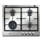 Whirlpool GMA 6422/IX Hob Manuel utilisateur