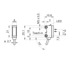 Baumer O200.ZR-NV1T.72CV/E026_H006 Diffuse sensor Fiche technique