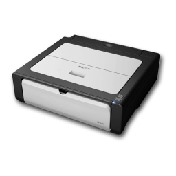 Ricoh Aficio SP 100 e Manuel utilisateur | Fixfr