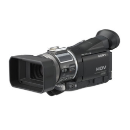 Sony HVR-A1E Caméscope Numérique HD | AI Chat & PDF | Fixfr