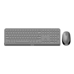 Philips SPT6307B/19 3000 series Duo clavier-souris sans fil Manuel utilisateur | Fixfr