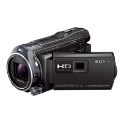 Sony HDR PJ810E Mode d'emploi | Fixfr