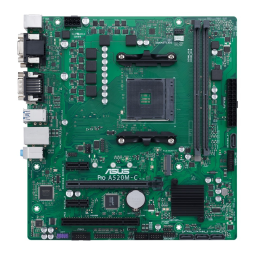 Asus Pro A520M-C/CSM Motherboard Manuel utilisateur | Fixfr