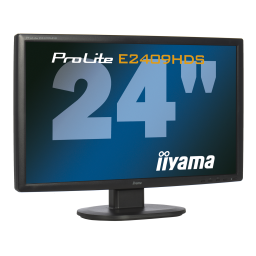 iiyama E2409HDS Manuel du propriétaire | Fixfr