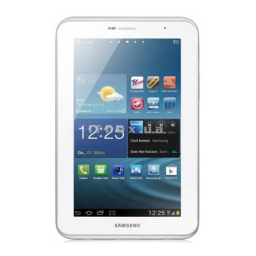 Samsung Galaxy Tab 2 7.0 Manuel utilisateur | Fixfr