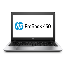 HP ProBook 450 G4 Notebook PC Manuel utilisateur | Fixfr