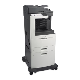 Lexmark MX812dxme Manuel utilisateur | Fixfr