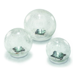 esotec 102082 Solar Glas Leuchtkugeln 3er Set Mode d'emploi | Fixfr