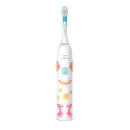 Philips HX3411/01 For Kids Brosse à dents sonique électrique Manuel utilisateur | Fixfr