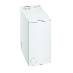 Siemens WP12R155FF Washing machine Manuel utilisateur | Fixfr