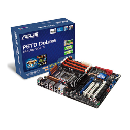 Asus P6TD Deluxe Motherboard Manuel utilisateur | Fixfr