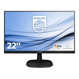 Philips V Line 223V7, 243V7, 273V7: Manuel d'utilisation + IA | Fixfr
