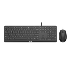 Philips SPT6207B/19 2000 series Duo clavier-souris filaire Manuel utilisateur | Fixfr