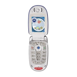 Motorola V550 Mode d'emploi | Fixfr